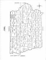 Iowa State Map, Winneshiek County 1967